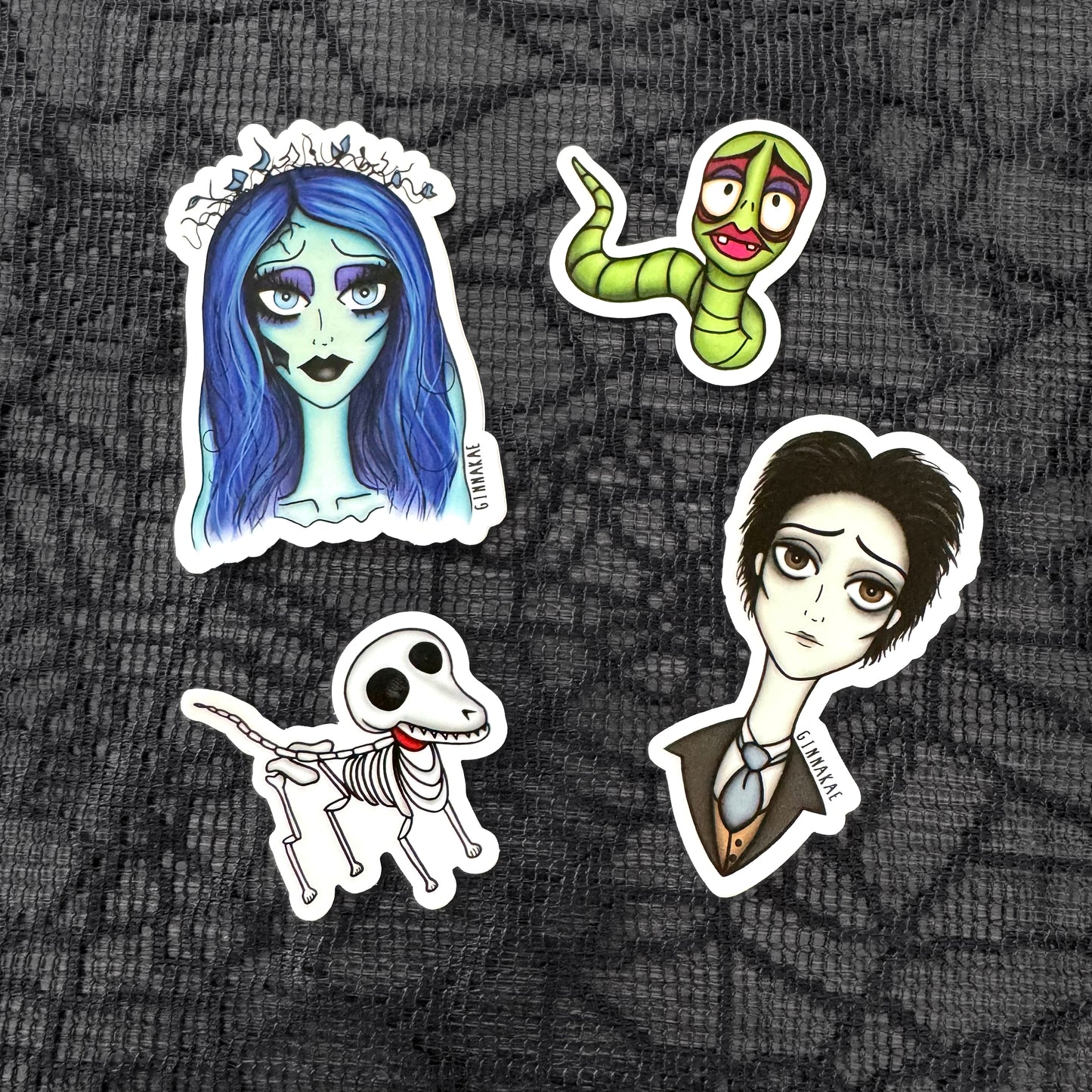 Corpse Bride Sticker Pack