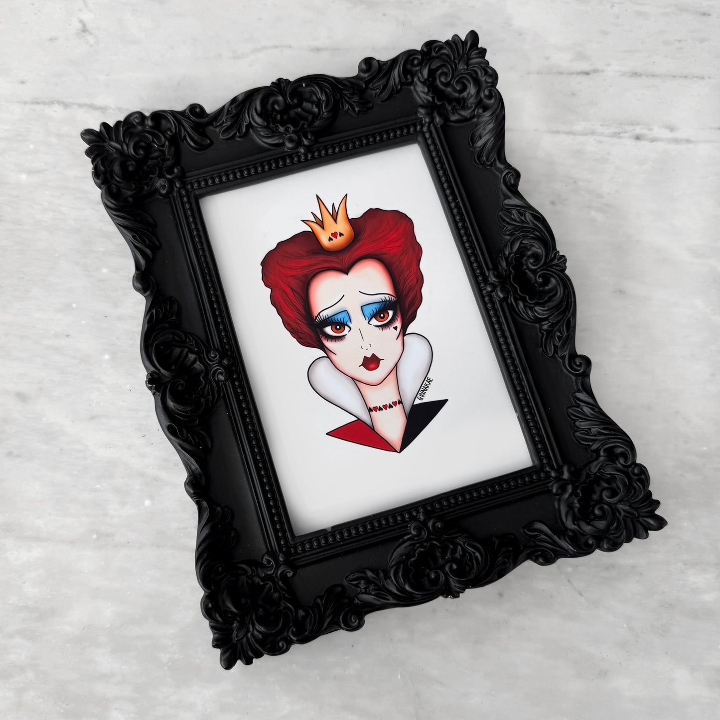 Queen of Hearts Print