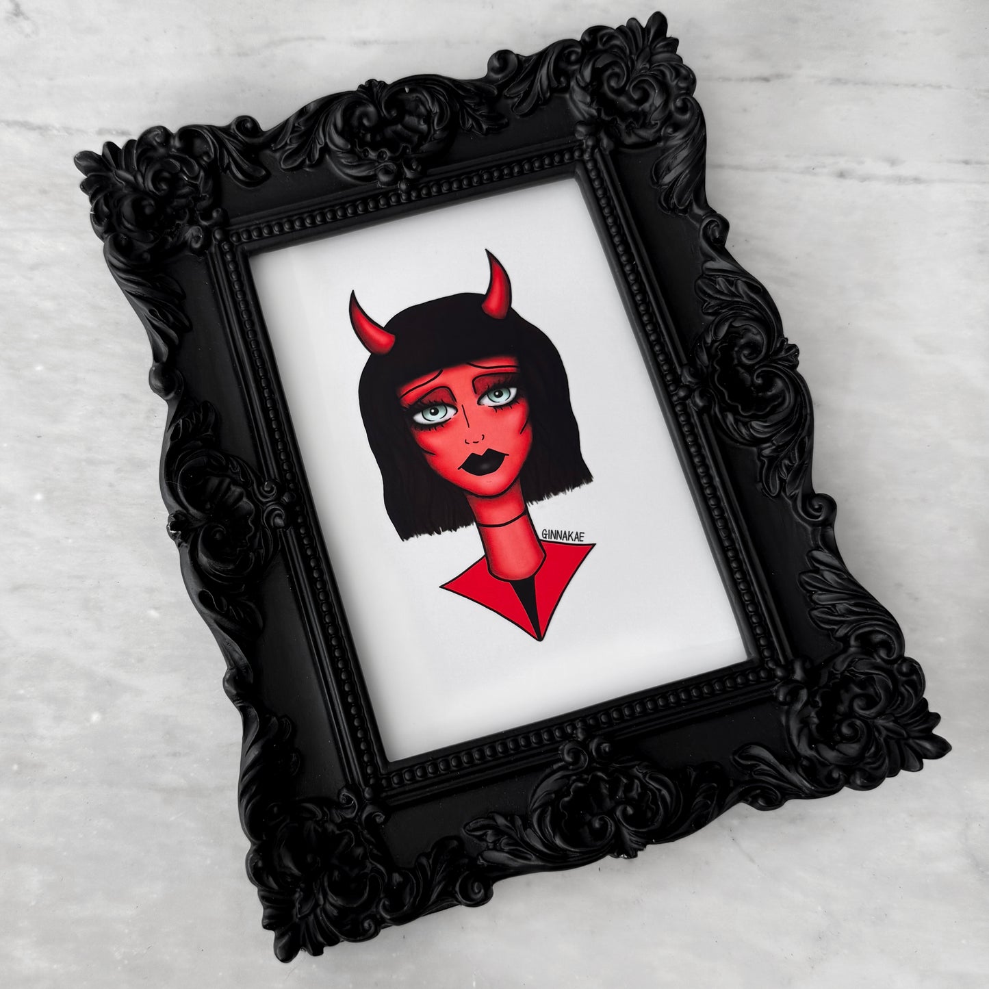 Devil Girl Print