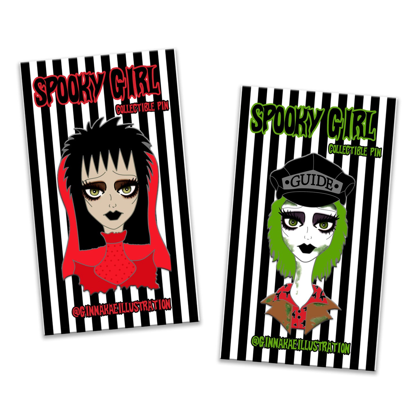 Lydia and BeetleBabe Pin Set