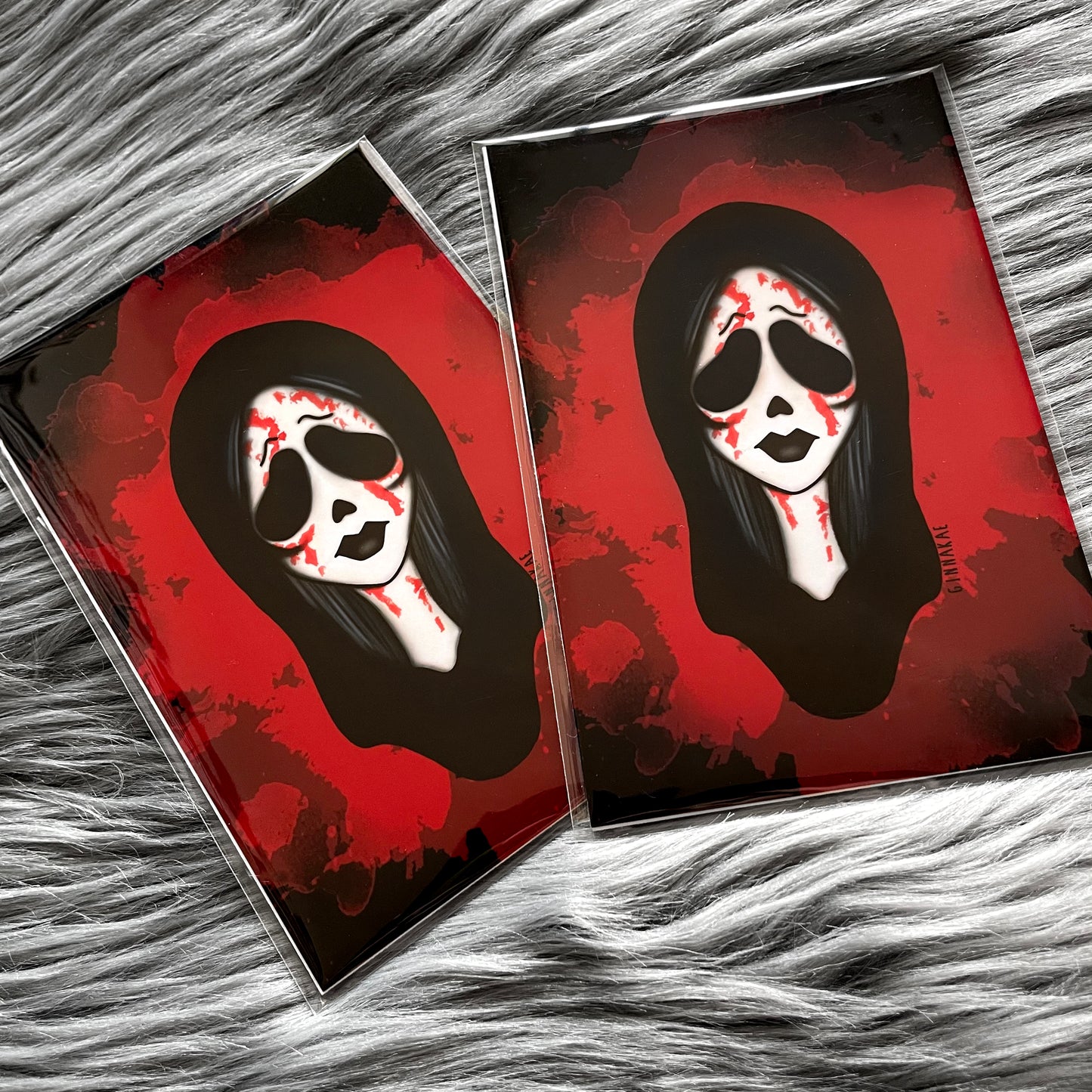 Ghost Face Babe Print + Sticker