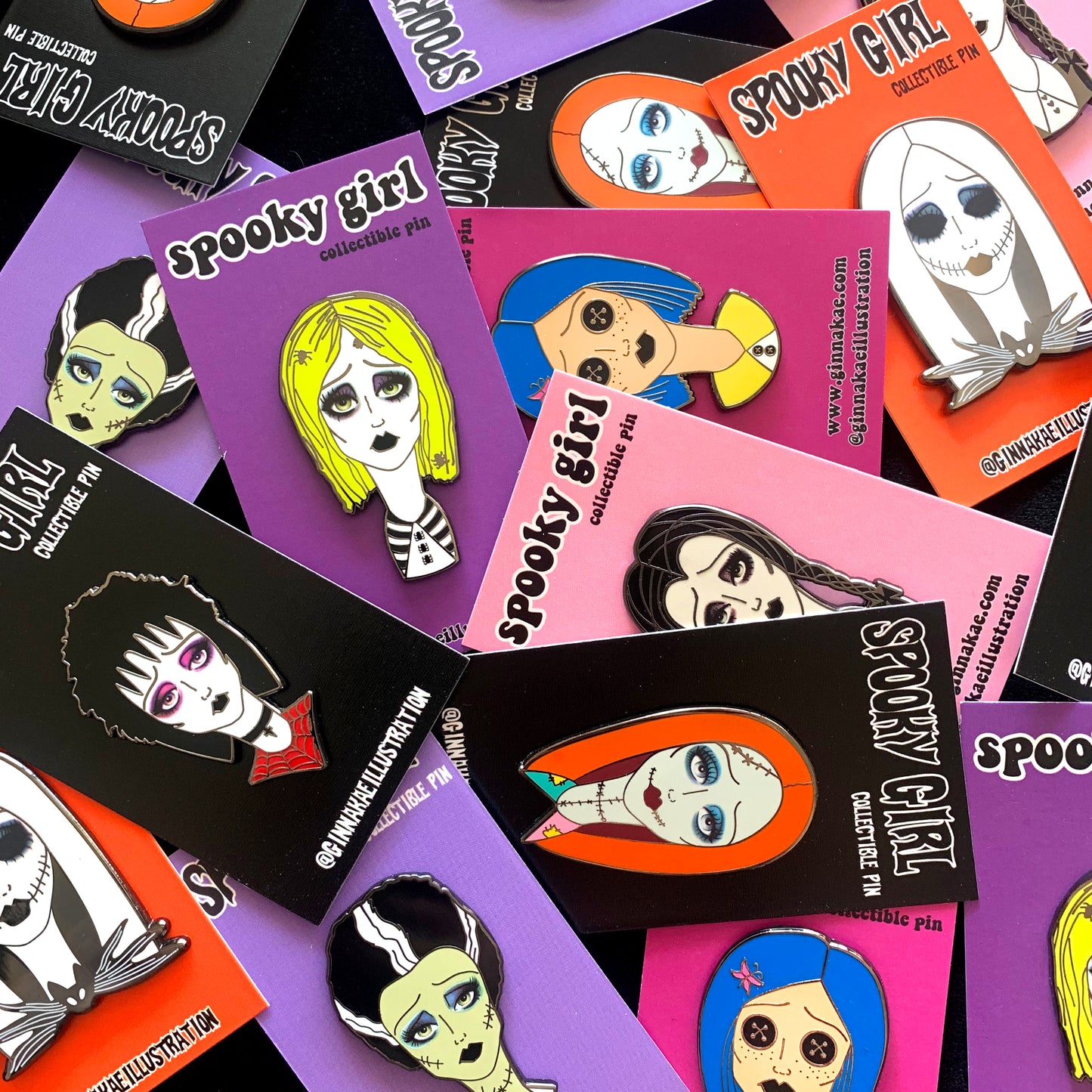 Spooky Girl Pin Mystery Deal (Set of 4)