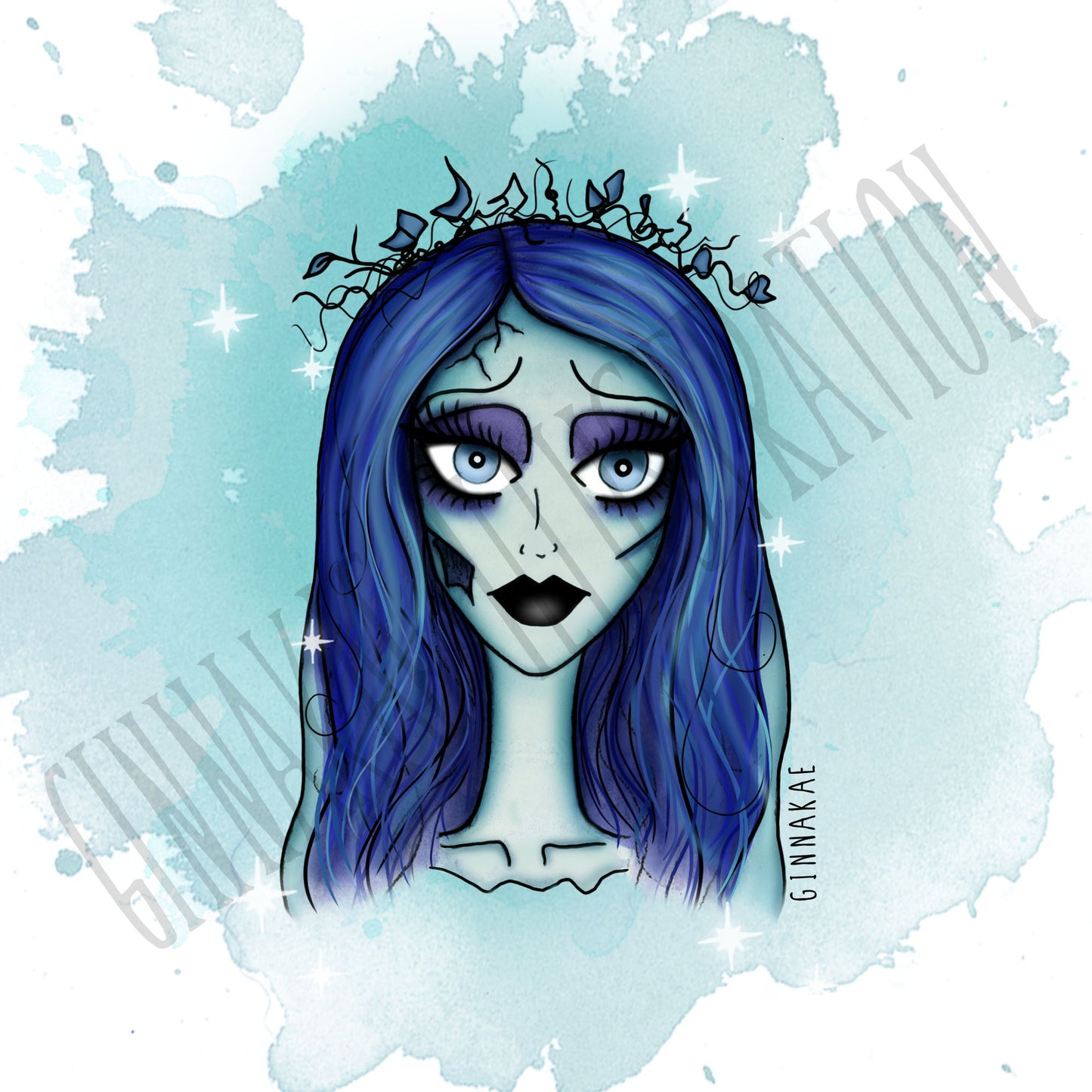 Corpse Bride Print + Sticker