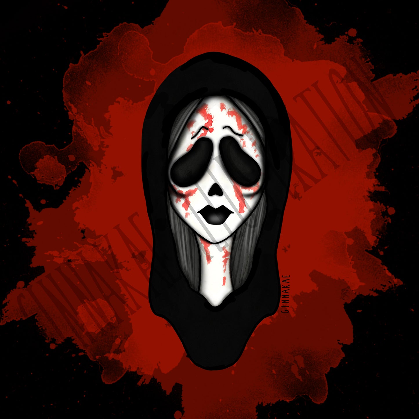 Ghost Face Babe Print