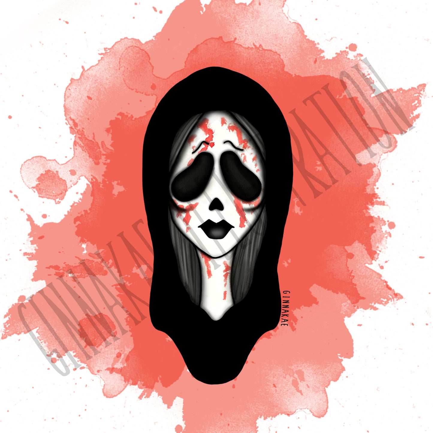 Ghost Face Babe Print