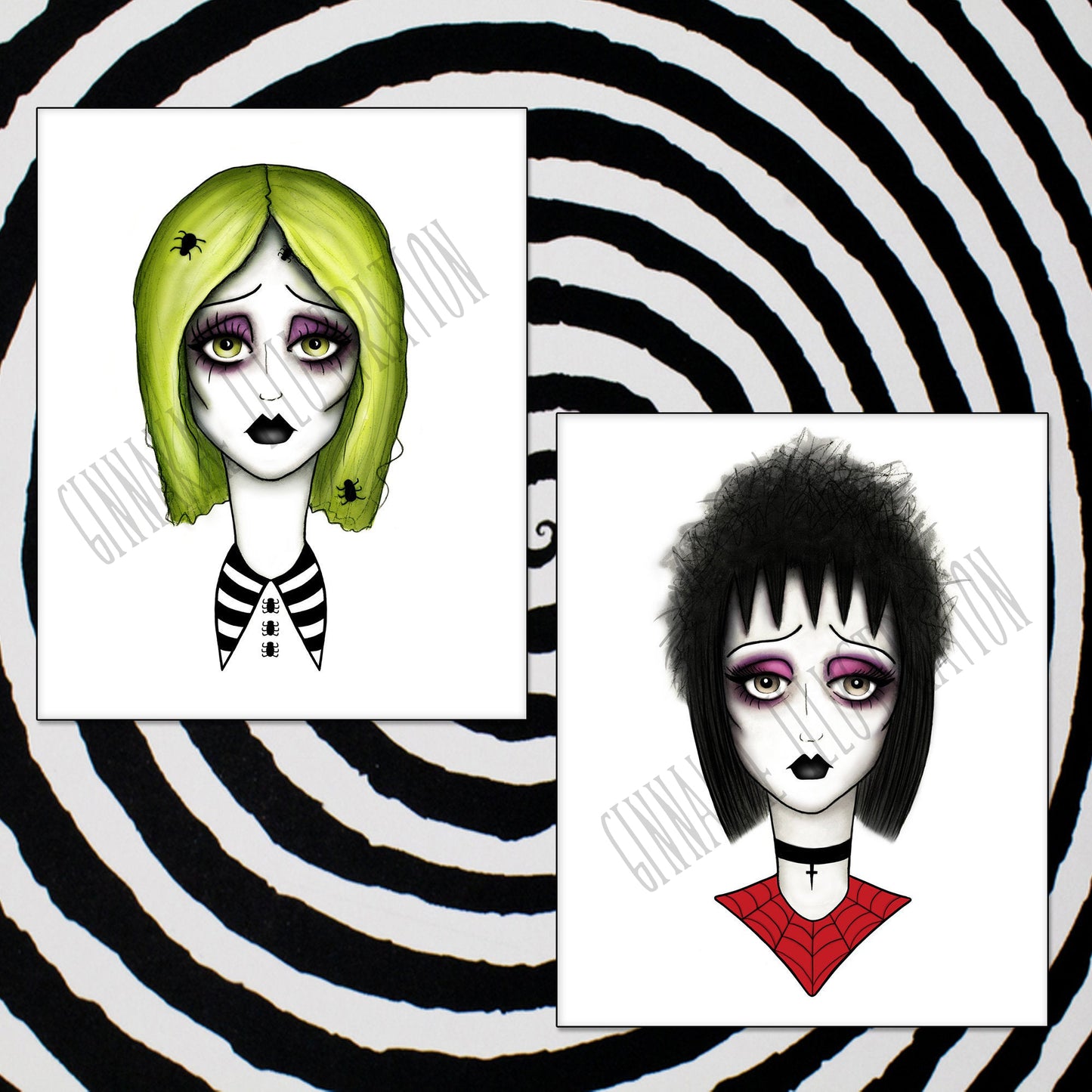 BeetleBabe & Lydia 5x7 Inch Prints