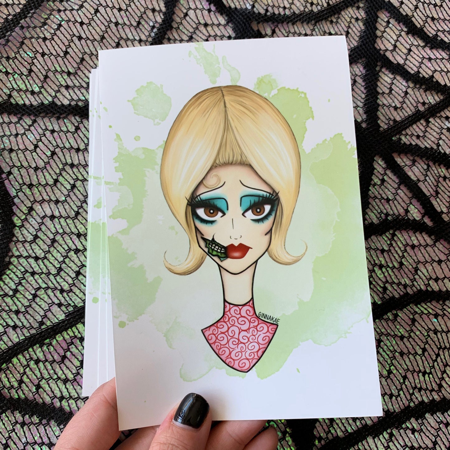 Martian Babe Print + Sticker