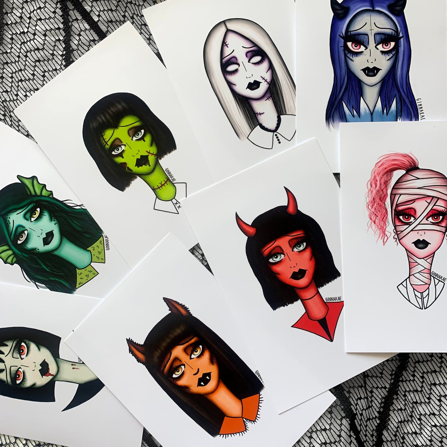 Ghoul Girl Gang 4x6 Inch Prints