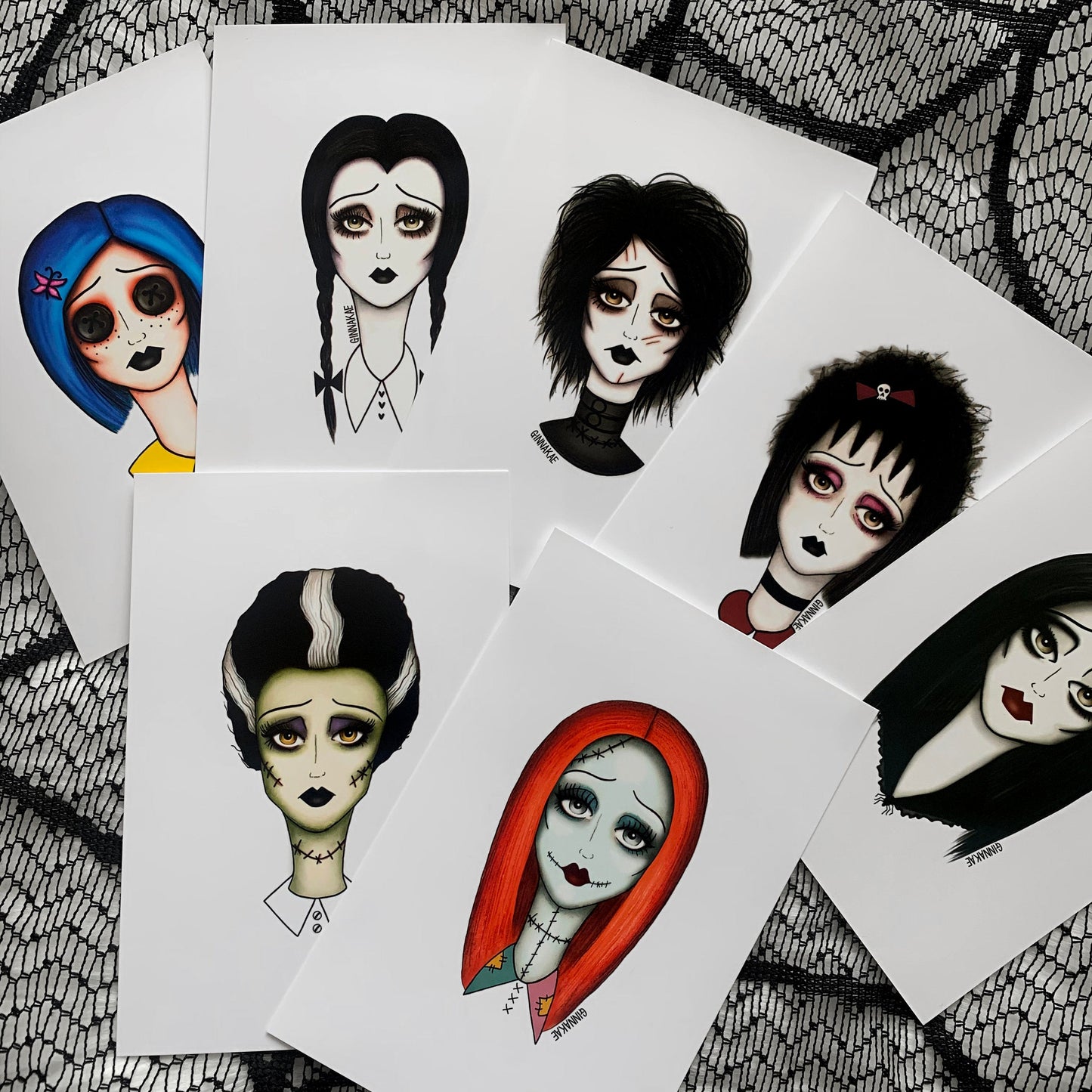Spooky Girl Print Set