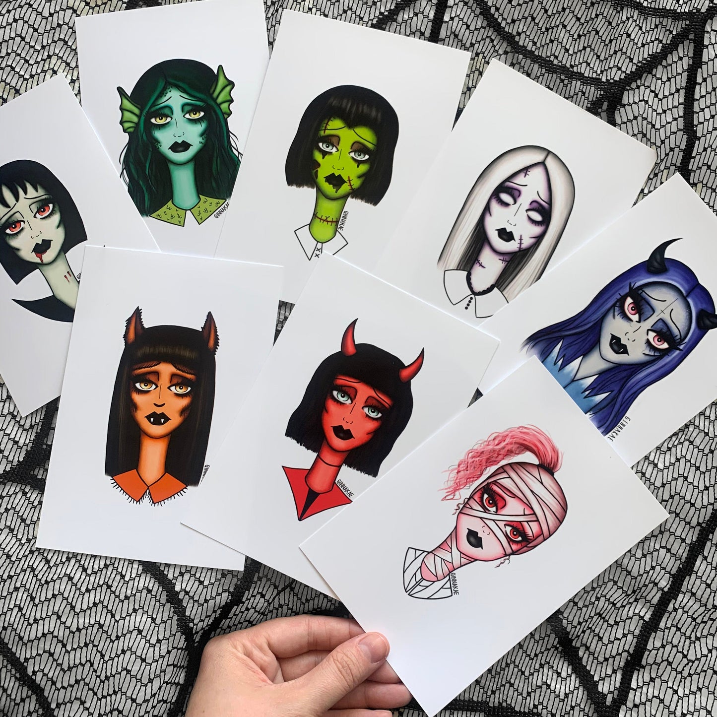 Ghoul Girl Gang 4x6 Inch Prints