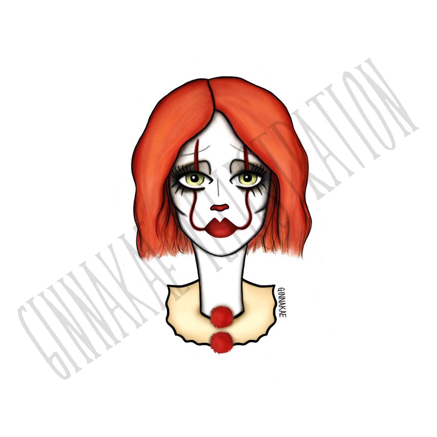 Clown Babe Print + Sticker