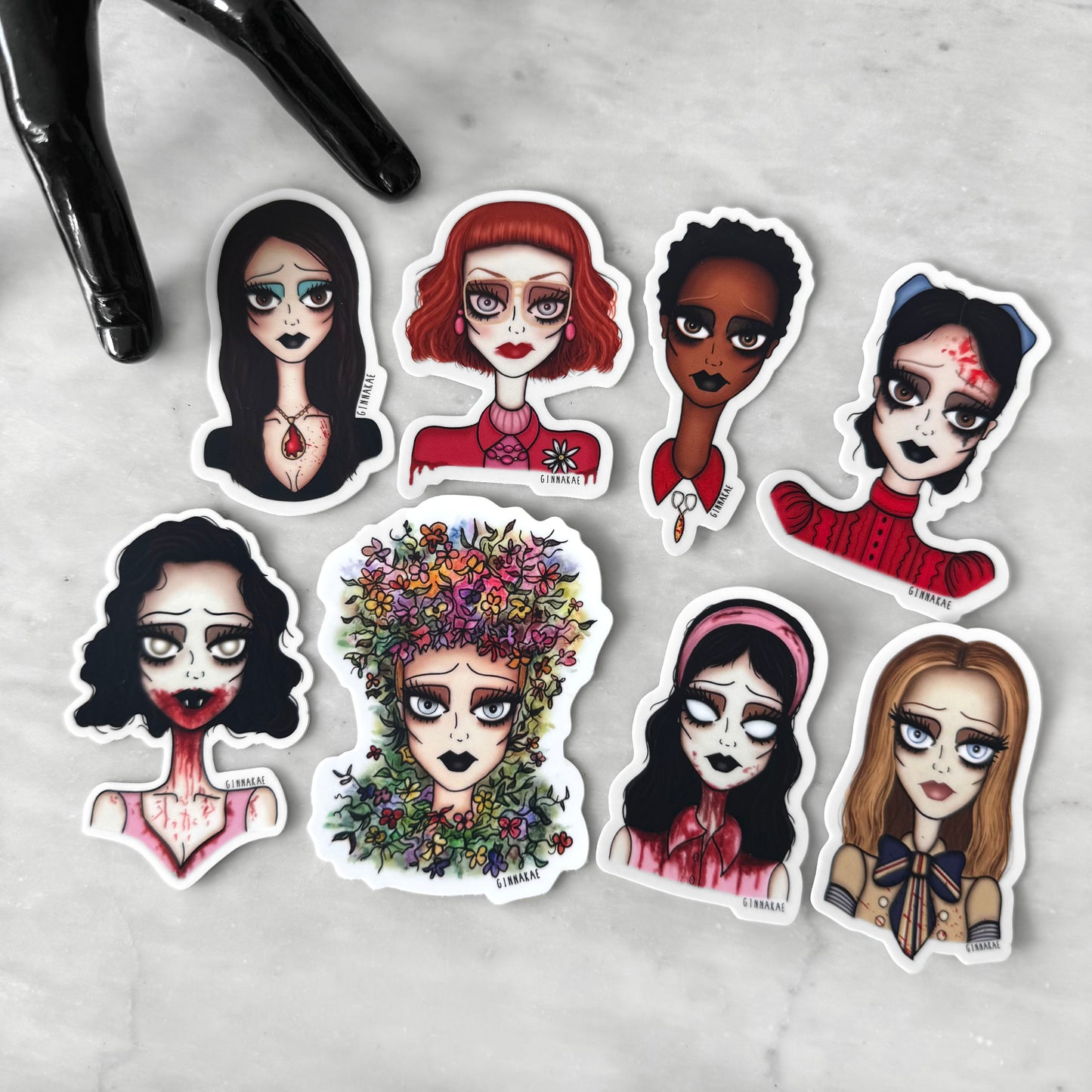 NEW! Babes of Horror Sticker Pack