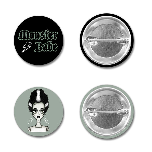 NEW! Monster Babe Button Pins