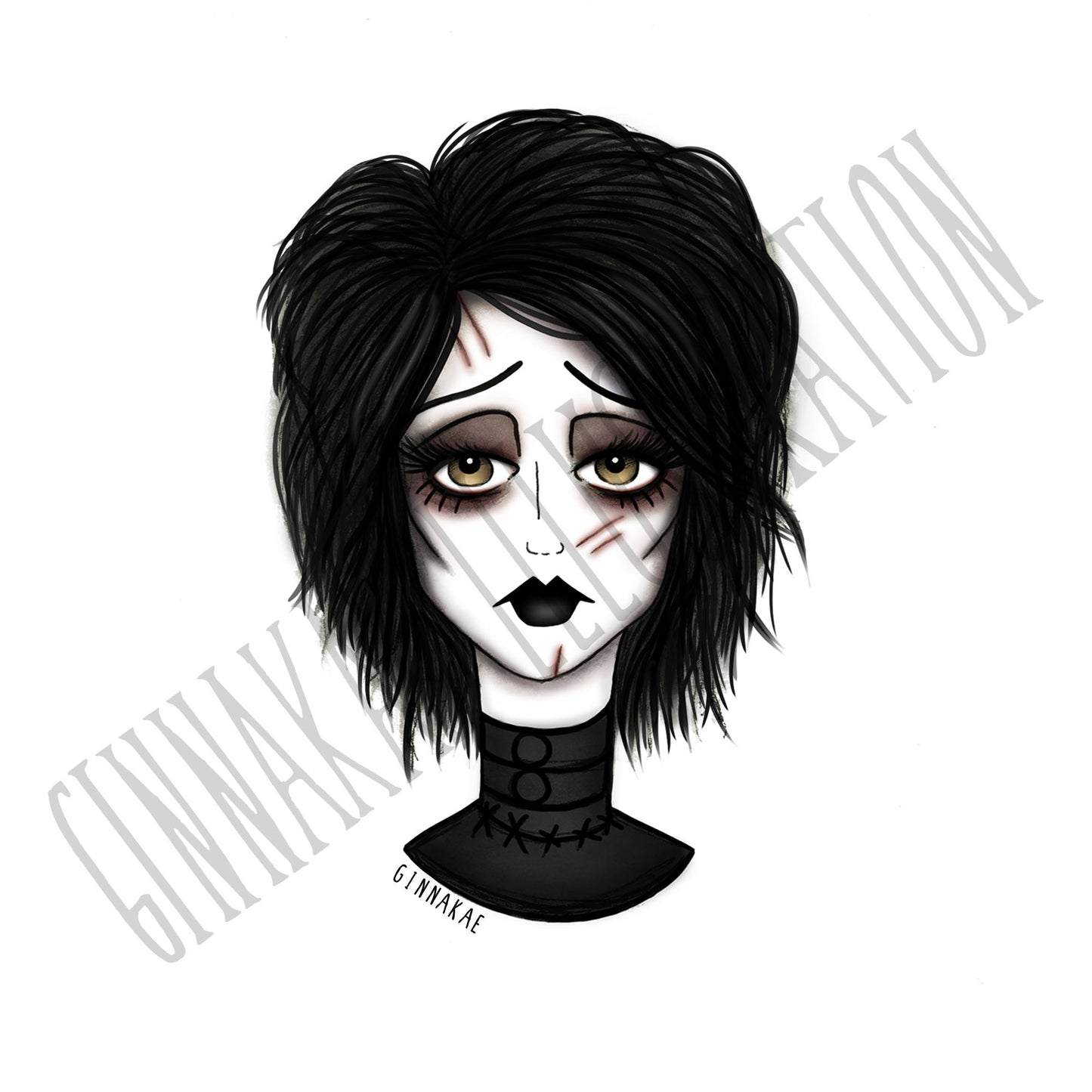 Edie Scissorhands Print