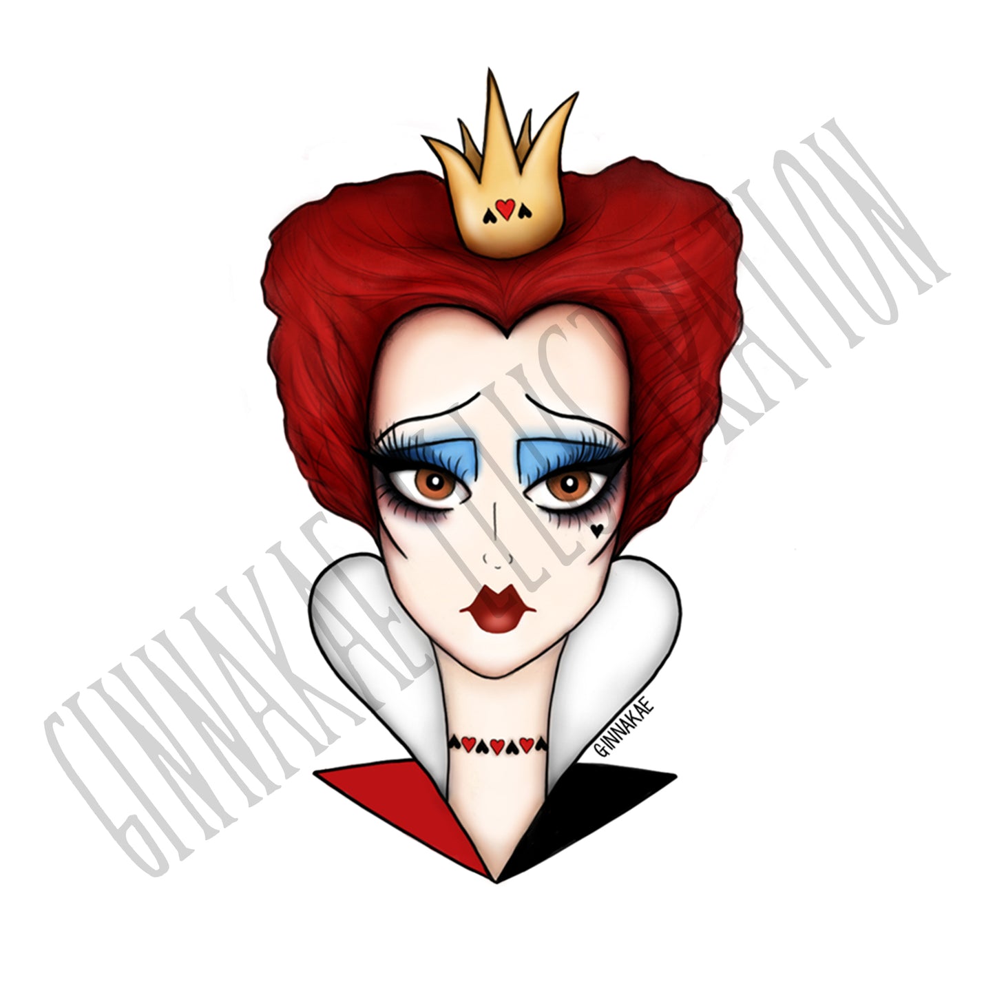 Queen of Hearts Print