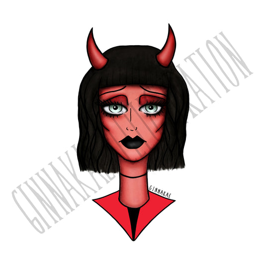 Devil Girl Print