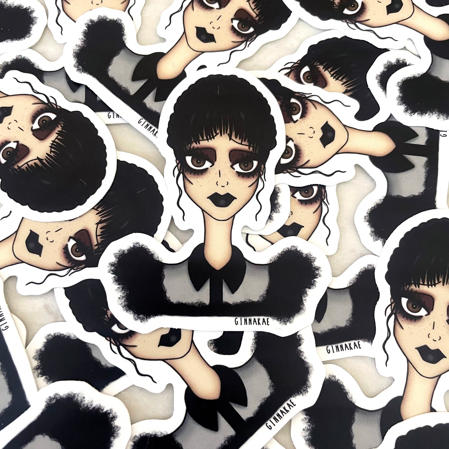 Wednesday (Black Dress) Print + Sticker
