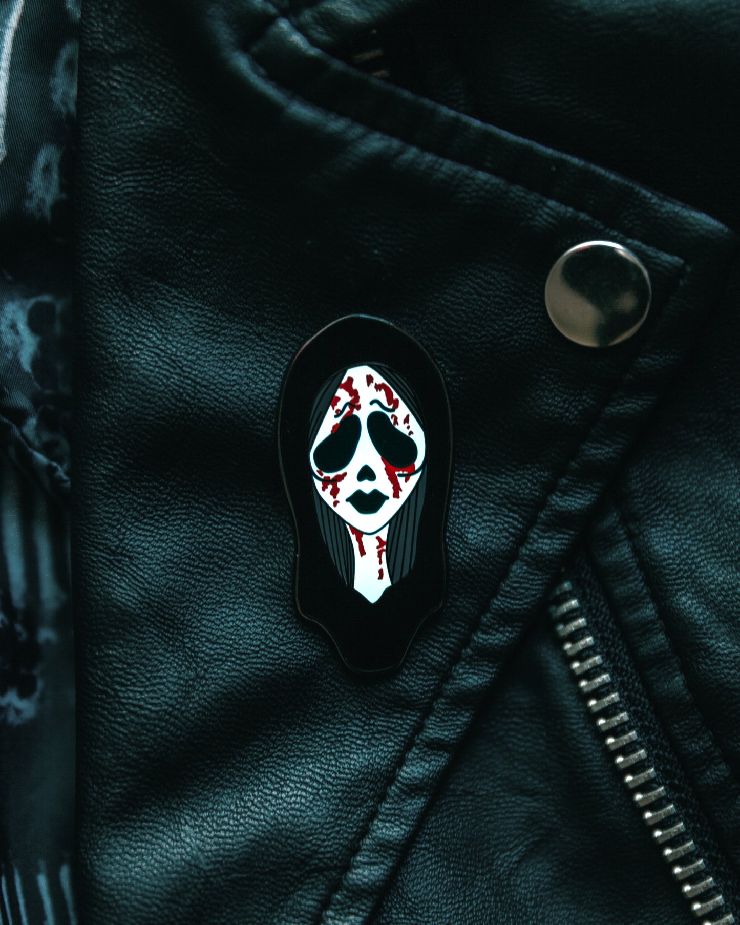 Ghost Face Babe Pin