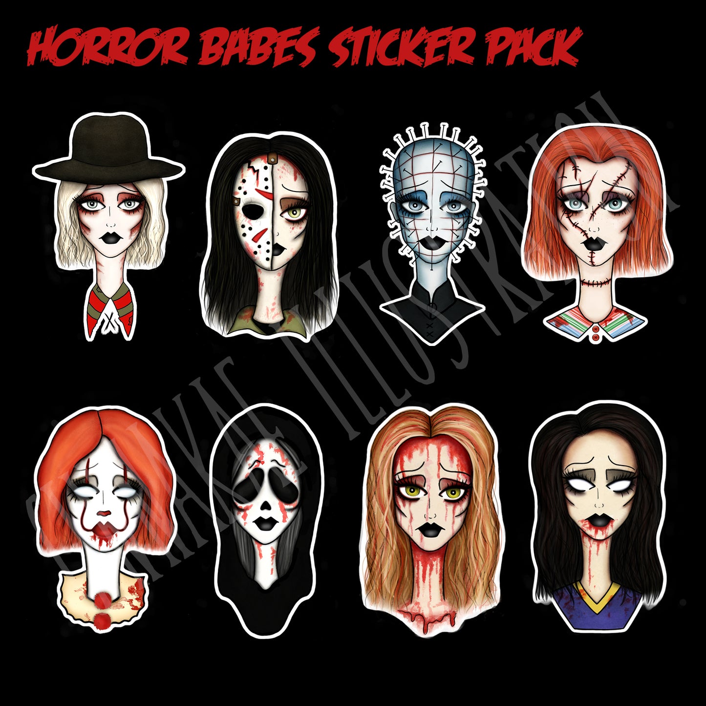 Horror Babes Sticker Pack